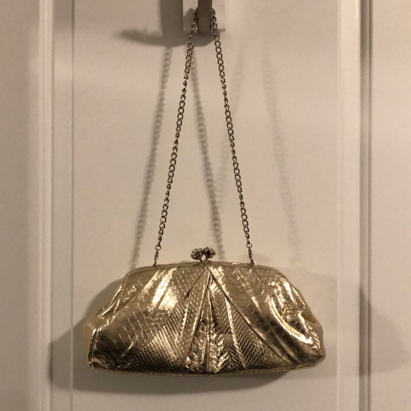 Vintage faux snakeskin clutch/purse - Picture 2 of 6